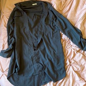 Macy’s Medium Grey Long Dress Shirt